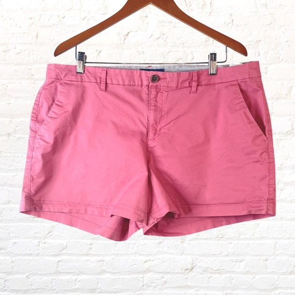 Old Navy Size 16 Everyday Shorts 2 pack Solid Pink and Pink Stripe Seersucker - Picture 5 of 9